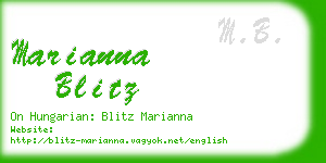 marianna blitz business card